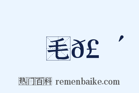 毛𣗴是什么意思的图片